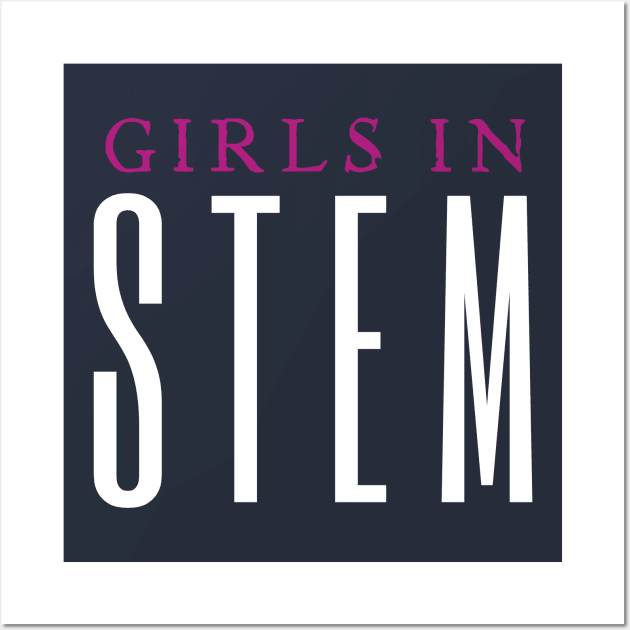 Girls In Stem Wall Art by HobbyAndArt